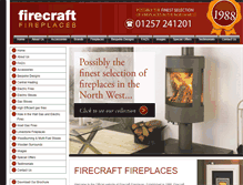 Tablet Screenshot of firecraftfireplaces.co.uk